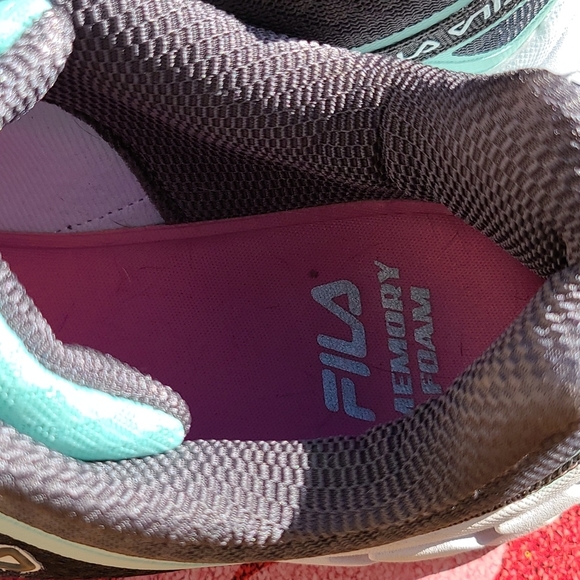 FILA Memory Galaxia 3 Running Sneaker Women's 8.5 Mint/Grey - Picture 7 of 9